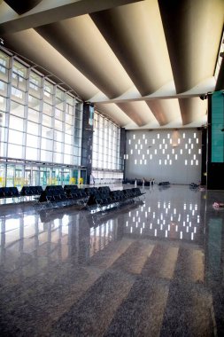 Havaalanının içi Bengaluru uluslararası havaalanı, Bangalore, Karnataka, Hindistan 