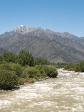 River, Srinagar, Jammu ve Kashmir, Hindistan 