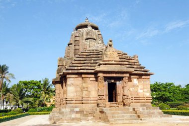 Raja Rani 'nin kırmızı kumtaşı tapınağı, Bhubaneswar, Orissa, Hindistan 