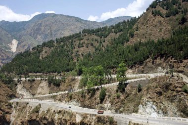 Joshimath Uttarakhand Hindistan Asya 'da yollar 