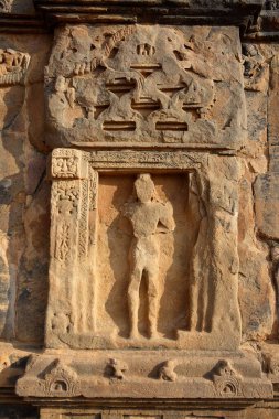 Kadasiddeshvara Tapınağı, Pattadakal, UNESCO Dünya Mirası Alanı, Chalukya, Bagalkot Bölgesi, Deccan Platosu, Karnataka, Hindistan