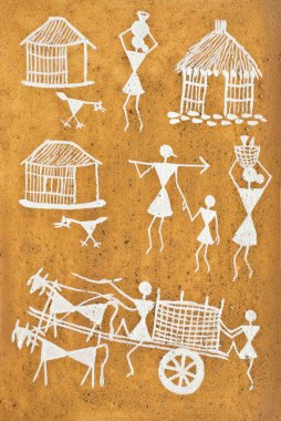 Warli sanatı, ortak folklorlarını, Thane 'i, Maharashtra' yı, Hindistan 'ı, 