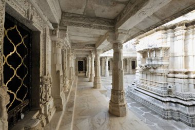 Adinath Jain Tapınağı Ranakpur Rajasthan Hindistan Asya Haziran 2010