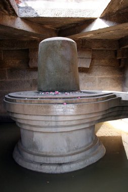 Badavi Linga ht. 3,5 metre. , Hampi Vijayanagar harabeleri, Karnataka, Hindistan