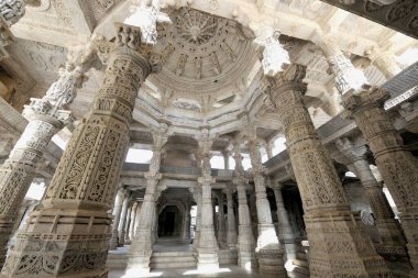 Adinath Jain Tapınağı Ranakpur Rajasthan Hindistan Asya Haziran 2010