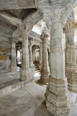 Adinath Jain Tapınağı Ranakpur Rajasthan Hindistan Asya Haziran 2010