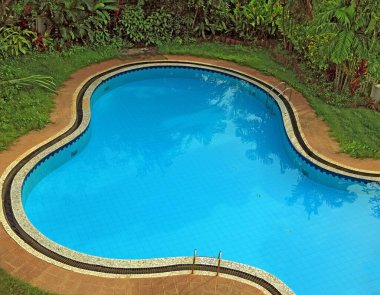 Goa, Hindistan 'daki Yüzme Havuzu Manzarası