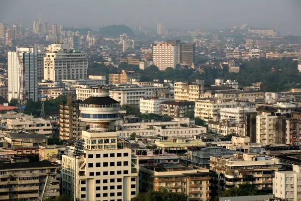 Bombay Mumbai, Maharashtra, Hindistan Büyükelçisi ile birlikte sanat deco binasının hava görüntüsü. 