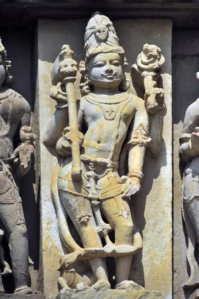 stock image Yama sculpture on wall of vishvanath temple Khajuraho madhya pradesh india