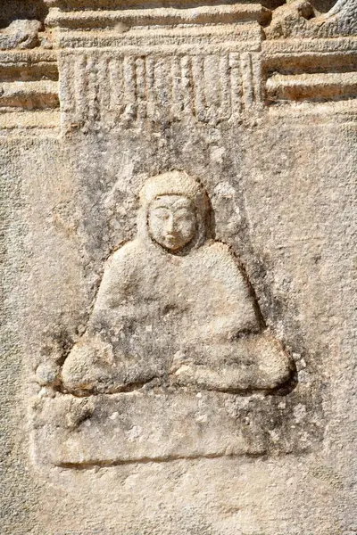 stock image Statue carved in Vitthala temple complex , Hampi , Vijayanagar , UNESCO World Heritage , Deccan plateau , Taluka Hospet , District Bellary , Karnataka , India