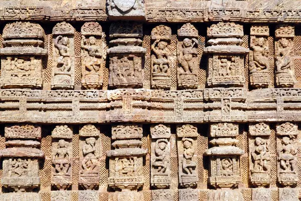 Ruined statues on Konarak Sun temple , Konarak , Bhubaneswar , Orissa , India World Heritage