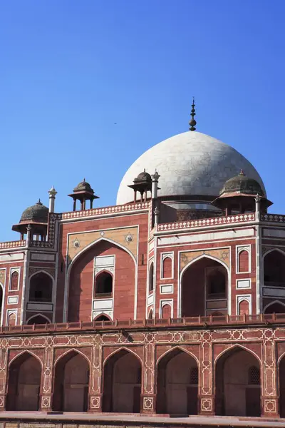 Grób Humayuns Zbudowany 1570 Mughal Architektury Delhi Indie Wpisane Listę Obrazek Stockowy