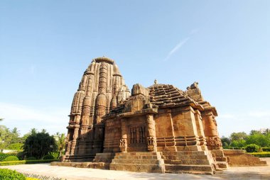 Raja Rani 'nin kırmızı kumtaşı tapınağı, Bhubaneswar, Orissa, Hindistan 