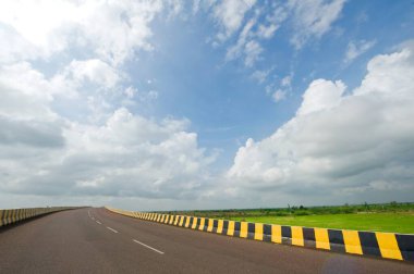 landscape with highway india  clipart