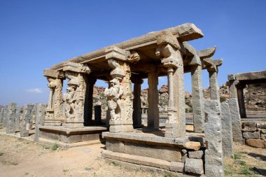 Hampi, Vijayanagara, UNESCO Dünya Mirası Sitesi, Bellary, Karnataka, Hindistan