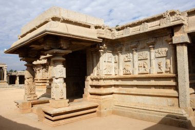 Ramchandra Tapınağı, Hazara Rama, Hampi, Vijayanagar, UNESCO Dünya Mirası alanı, Deccan Platosu, Taluka Hastanesi, Bellary Bölgesi, Karnataka, Hindistan