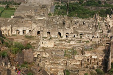 Golconda Kalesi Hyderabad Andhra Pradesh Hindistan Asya