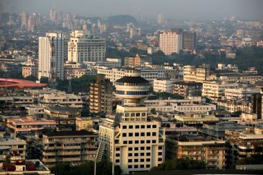 Bombay Mumbai, Maharashtra, Hindistan Büyükelçisi ile birlikte sanat deco binasının hava görüntüsü.  