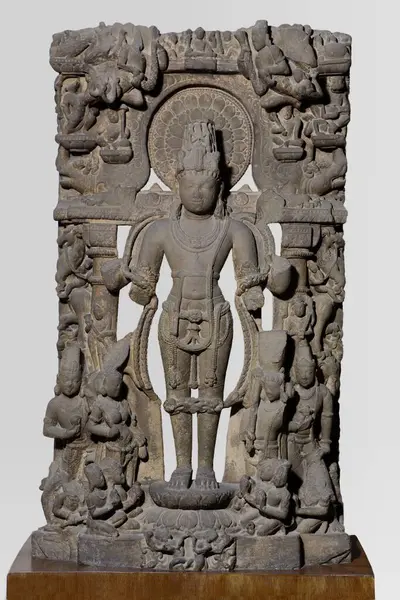 stock image Vishnu ,10th century AD, Vaishnav cult, kalturian period, found at Katni, district Jabalpur, Madhya Pradesh, India 