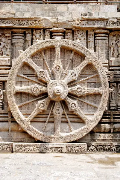 Wheel of Konarak Sun temple , Konarak , Bhubaneswar , Orissa , India World Heritage