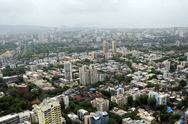 Mahim ve matunga 'nın hava görüntüsü, Bombay Mumbai, Maharashtra, Hindistan 