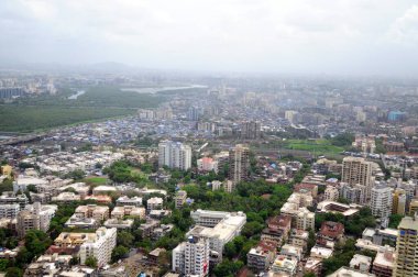 Mahim, Bombay Mumbai, Maharashtra, Hindistan hava manzarası 