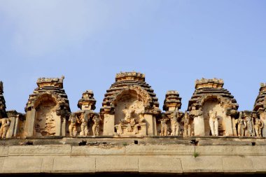 Raghunatha Tapınağı, Malyavanta Tepesi, Hampi, Vijayanagar, UNESCO Dünya Mirası Alanı, Deccan Platosu, Taluka Hastanesi, Bellary Bölgesi, Karnataka, Hindistan