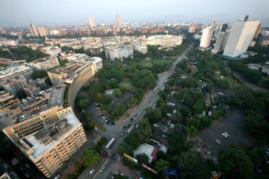 Bombay Mumbai, Maharashtra, Hindistan 'daki ofis binasının gökyüzü manzarası. 