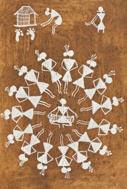 Warli sanatı, ortak folklorlarını, Thane 'i, Maharashtra' yı, Hindistan 'ı, 