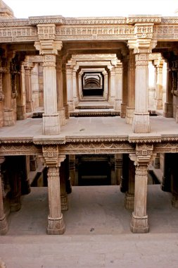 Adalaj Vava, Kraliçe Rudabai Miras Alanı tarafından inşa edilen ve Arkeoloji Bölümü, Ahmedabad, Gujarat, Hindistan tarafından bakılan mimari harikalar diyarı.