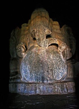 Kadalekalu Ganesha, Hampi, Vijayanagar, Dist Bellary, Karnataka, Hindistan UNESCO Dünya Mirası