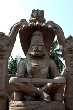 Ugra Narasimha in Hampi at karnataka India Asia  clipart