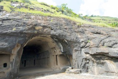 Bedsa kaya oyuğu M.Ö. 2. yüzyıldan kalma, Pune bölgesi, Maharashtra, Hindistan