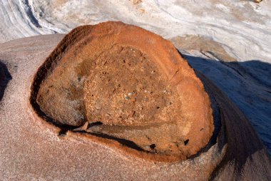 Toprak oluşumu, Virani, Kutch, Gujarat, Hindistan 