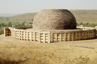 Sanchi, Bhopal, Madhya Pradesh, Hindistan 'da 3 numaralı Budist mimari biçimi. 