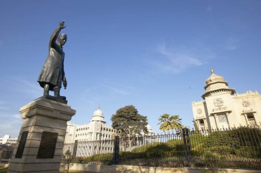 Vidhana Soudha eski tarihi bina, Bangalore, Karnataka, Hindistan