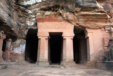 Bagh mağaraları 3, Dhar bölgesi, Madhya Pradesh, Hindistan