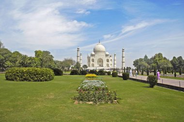 Taj mahal Seventh Wonder of The World , Agra , Uttar Pradesh , India clipart