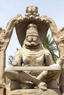 Lakshmi Narasimha, Hampi, Karnataka, Hindistan 