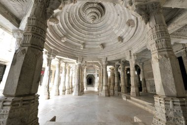 Adinath Jain Tapınağı Ranakpur Rajasthan Hindistan Asya Haziran 2010