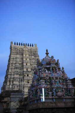 Sri Ramanathaswamy Temple one of the twelve Jyotir Lingas In India, Rameswaram small island in Gulf of Mannar, Tamil Nadu, India  clipart