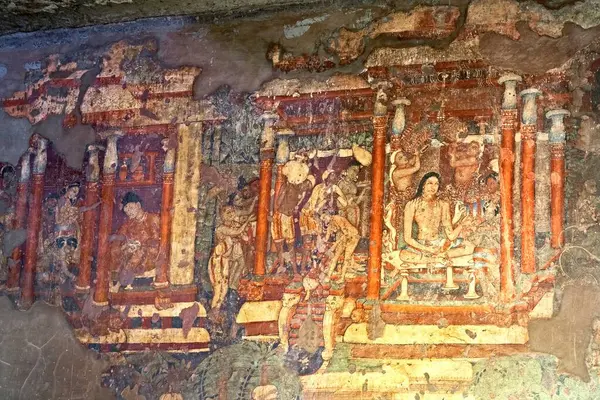 Stock image Ajanta Caves Maharashtra India