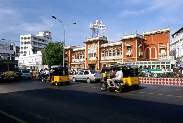 stock image Building in Anna salai, Mount Road, Madras Chennai, Tamil Nadu, India 