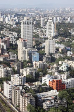 Dadar ve matunga 'nın hava manzarası, Bombay Mumbai, Maharashtra, Hindistan 