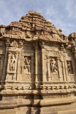Virupaksha Tapınağı, Pattadakal, UNESCO Dünya Mirası, Chalukya Bölgesi, Bagalkot Bölgesi, Deccan yaylası, Karnataka, Hindistan