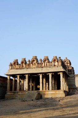 Raghunatha Tapınağı, Malyavanta Tepesi, Hampi, Vijayanagar, UNESCO Dünya Mirası Alanı, Deccan Platosu, Taluka Hastanesi, Bellary Bölgesi, Karnataka, Hindistan