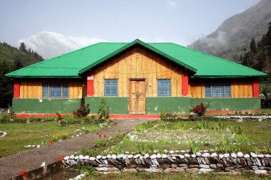 Tahta ev Uttarakhand Hindistan Asya 