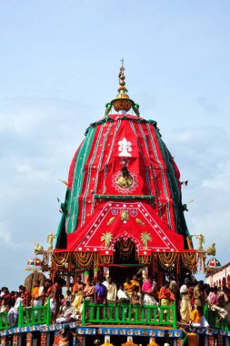 Puri Orissa Hindistan 'da Rath yatra.