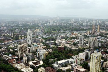Mahim ve matunga 'nın hava görüntüsü, Bombay Mumbai, Maharashtra, Hindistan 