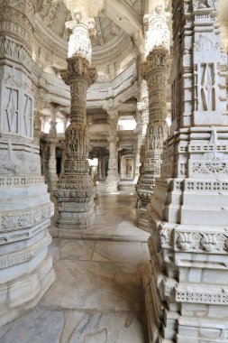 Adinath Jain Tapınağı Ranakpur Rajasthan Hindistan Asya Haziran 2010